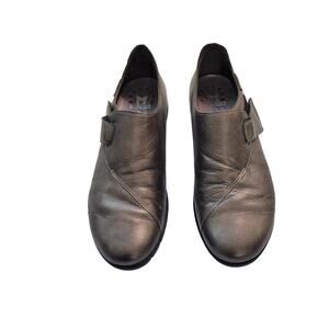 Mephisto Luce Metallic Bronze Leather Shoes Size 8  62426-2943